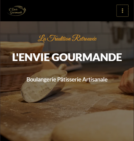 site web boulangerie envie gourmande à Lure